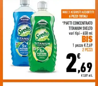 Piatti concentrato italiano Svelto, vari tipi - 650 ml