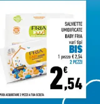 Salviette umidificate baby Fria