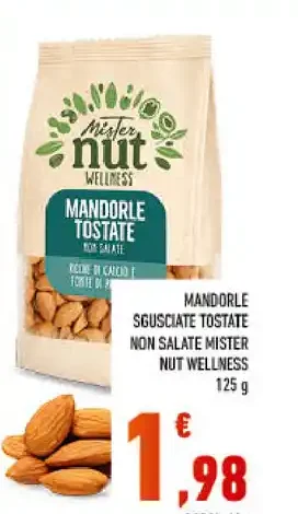 Mandorle tostate non salate Mister Nut