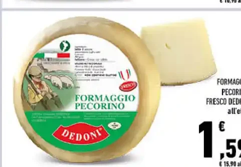 Formaggio pecorino fresco Dedoni