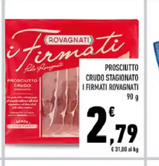 Prosciutto crudo stagionato I Firmati Rovagnati