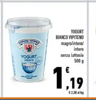 Yogurt bianco Vipiteno