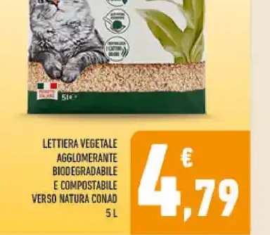 Lettiera vegetale agglomerante