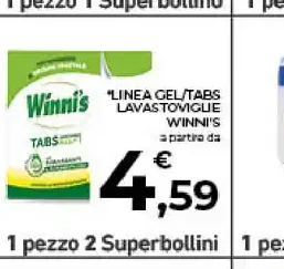 Linea gel/tabs lavastoviglie Winnis