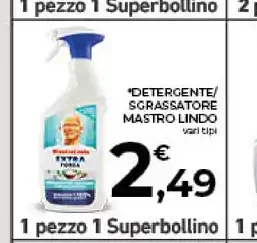 Detergente sgrassatore Mastro Lindo