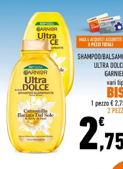 Shampoo/balsamo Ultra Dolce Garnier