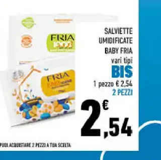 Salviette umidificate baby Fria