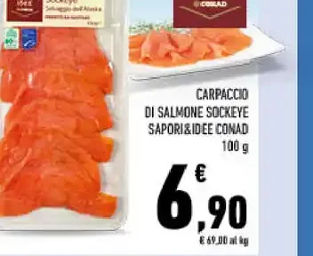 Carpaccio di salmone Sockeye