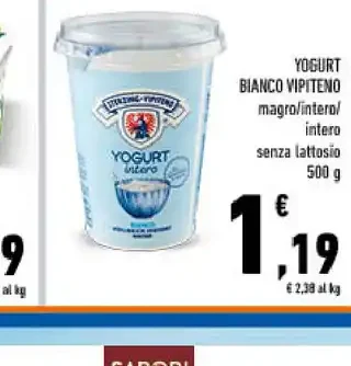 Yogurt bianco Vipiteno