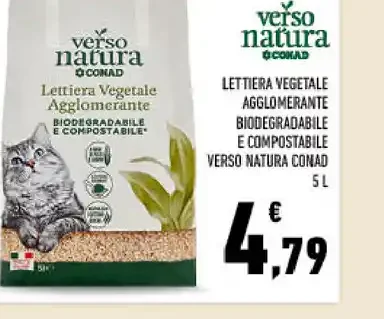 Lettiera vegetale agglomerante