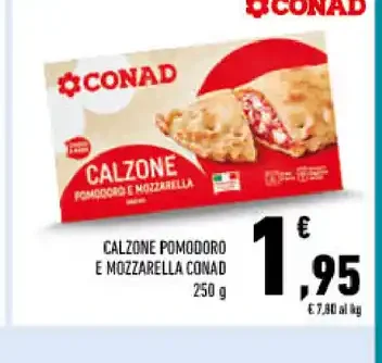 Calzone pomodoro e mozzarella