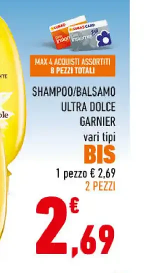 Shampoo e balsamo Ultra Dolce Garnier