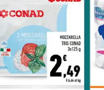 Mozzarella tris Conad