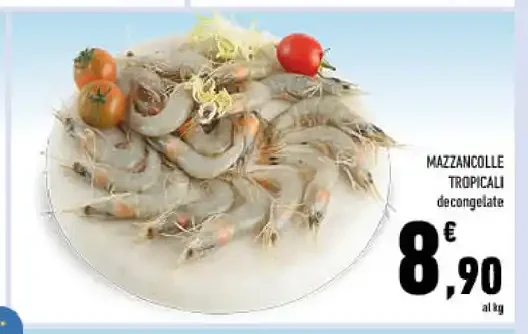 Mazzancolle tropicali congelate