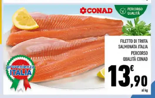 Filetto di trota salmonata Italia