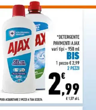 Ajax detergente pavimenti