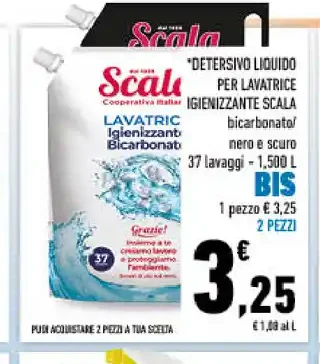 Scala lavatrice igienizzante