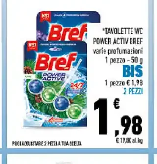 Bref tavolette WC Power Activ