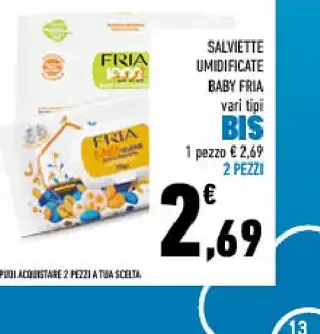 Fria salviette umidificate baby