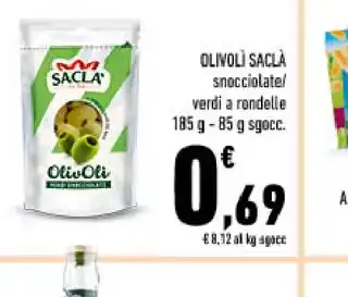 Olive verdi snocciolate