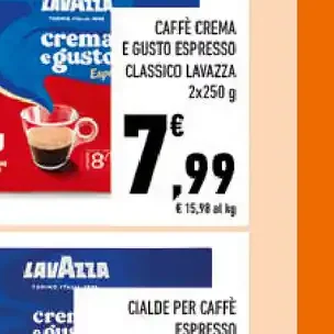 Caffè crema e gusto espresso