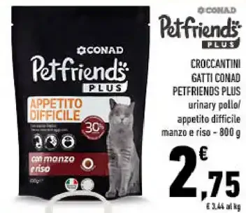 Croccantini gatti Conad Petfriends Plus