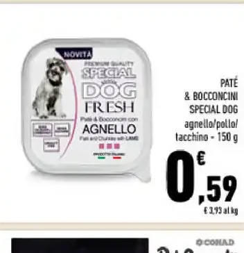 Paté e bocconcini Special Dog Fresh Agnello