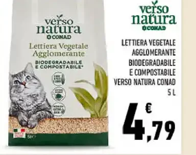 Lettiera vegetale agglomerante