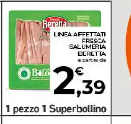 Linea affettati freschi salumeria Beretta