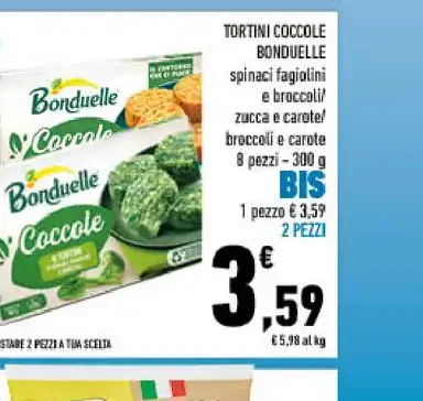 Tortini di verdure Bonduelle
