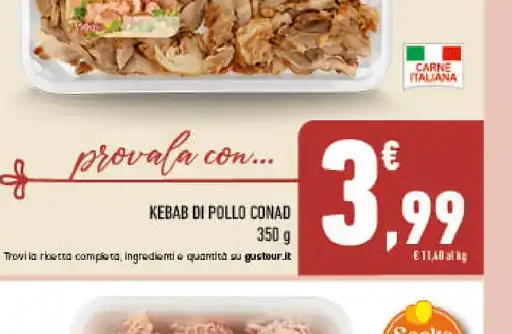 Kebab di pollo Conad