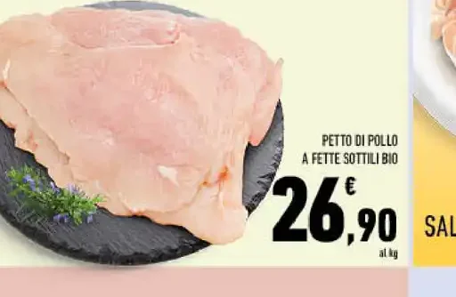 Petto di pollo a fette sottile bio