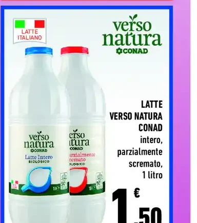 Latte Verso Natura Conad