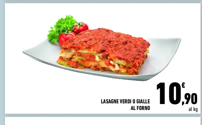 Lasagne verdi o gialle al forno