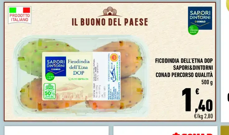 Ficodindia dell'Etna DOP Sapori& Dintorni Conad Percorso Qualità