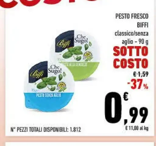 Pesto fresco classico senza aglio Biffi