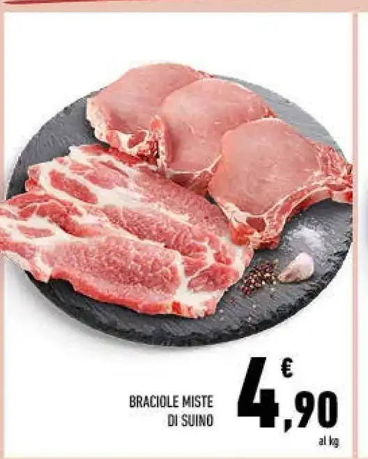 Braciole miste di suino
