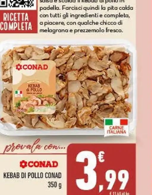 Kebab di pollo Conad