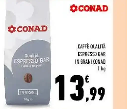 Caffè qualità espresso bar in grani Conad