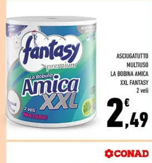 Asciugatutto multiuso XXL Fantasy Amica