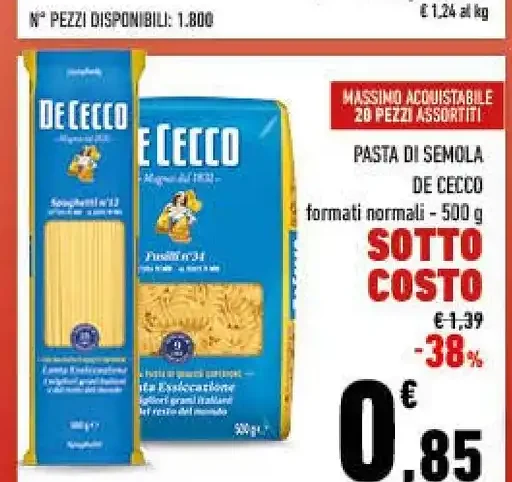 Pasta di semola De Cecco