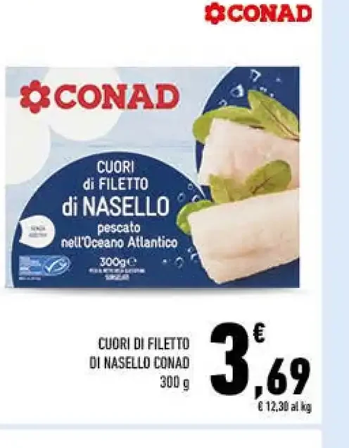 Cuori di filetto di nasello Conad