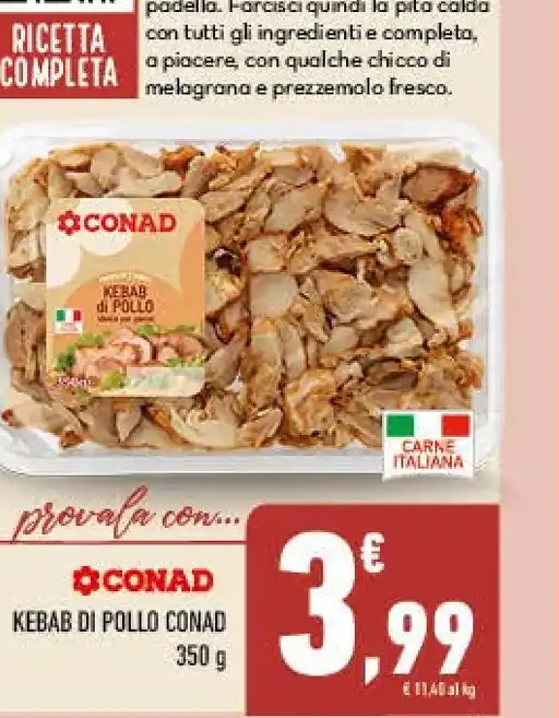 Kebab di pollo Conad