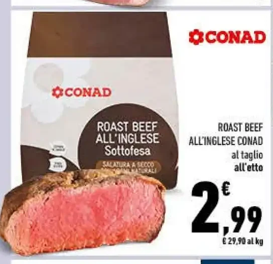 Roast beef all'inglese Conad