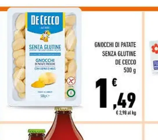 Gnocchi di patate senza glutine De Cecco