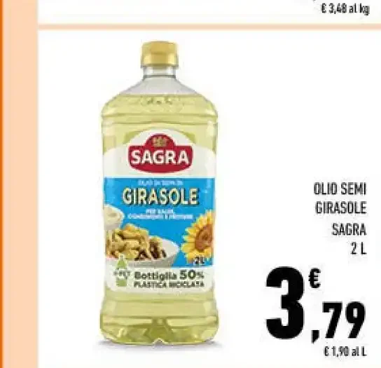 Olio di semi di girasole Sagra