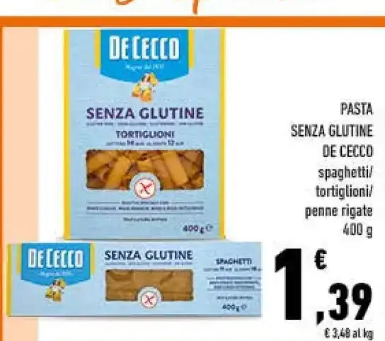 Pasta senza glutine De Cecco