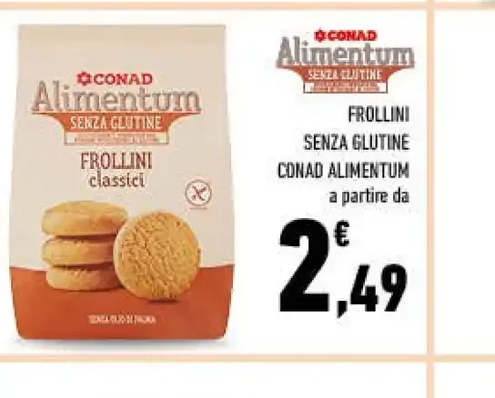 Frollini senza glutine Conad Alimentum