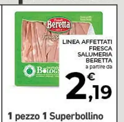 Linea affettati freschi salumeria Beretta