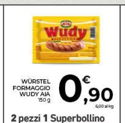 Würstel formaggio Wudy AIA